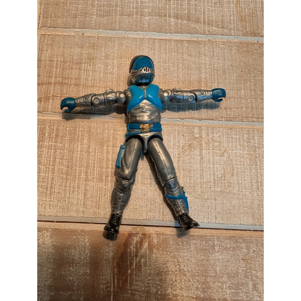 Vintage GI Joe Cobra HISS Driver Action Figure 1983 Hasbro Silver Blue 3.75 inch